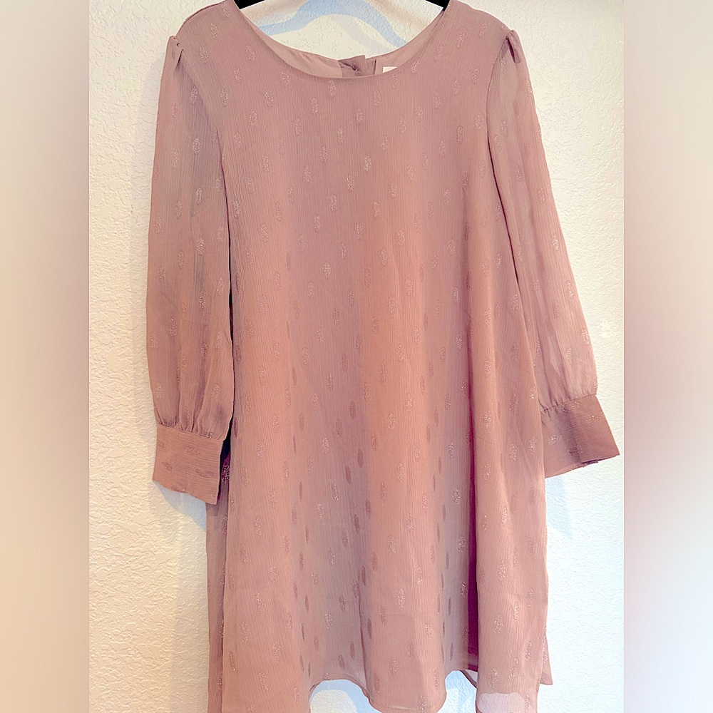 Babydoll long sleeve party dress